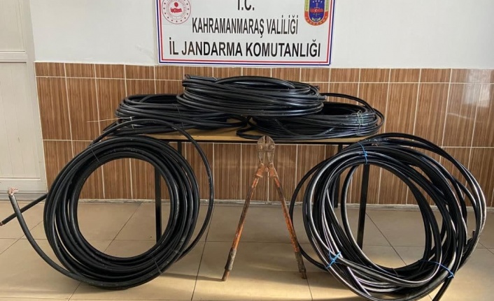Kahramanmaraş’ta kablo hırsızları tutuklandı 