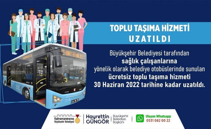Sağlıkçılara Belediye Otobüsleri Ücretsiz!