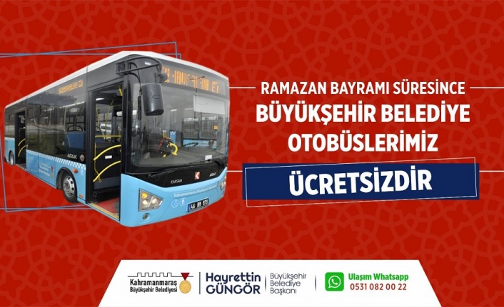Bayramda Büyükşehir Otobüsleri Ücretsiz!