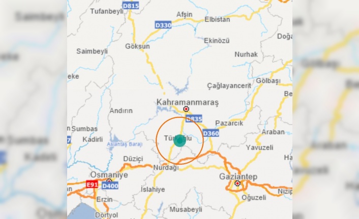 Türkoğlu’nda 2.7 şiddetinde deprem  